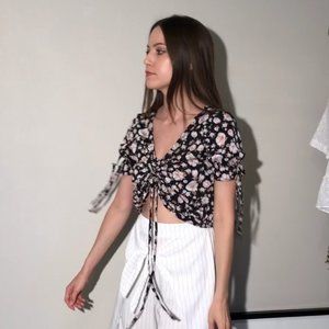 Adjustable Floral Top
